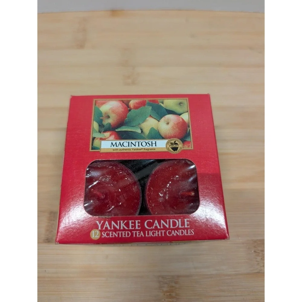 Yankee Candle Tea Lights 12 pack NEW Plus 7 Pack Open All Unused Macintosh Scent